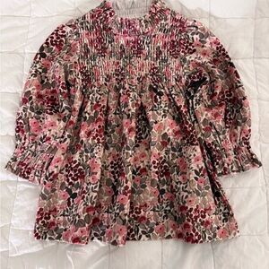 Mayoral Pink and Red Floral 6m baby dress